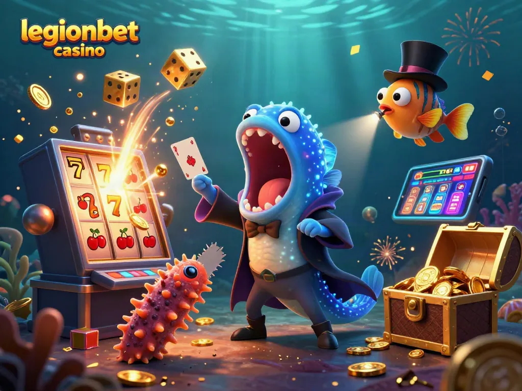 Experience the magic at legionbet casino with our captivating underwater gambling scene.