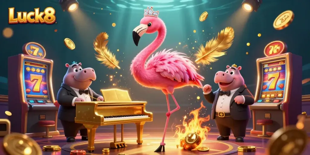 Engage with Luck8 games featuring vibrant casino characters and dynamic jackpot elements.